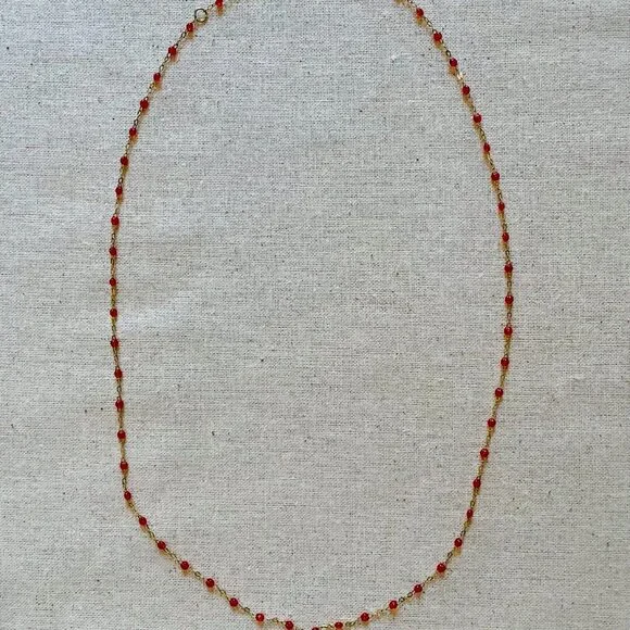 Gigi Clozeau Ruby Necklace 17.7"  18K Yellow Gold - Picture 2 of 6